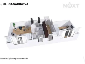 Prodej bytu 2+1, Šumperk, Gagarinova, 47 m2