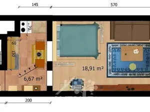 Prodej bytu 1+kk, Liberec, Nad Školou, 34 m2