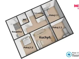 Prodej bytu 4+kk, Moravská Třebová - Předměstí, K. Čapka, 87 m2