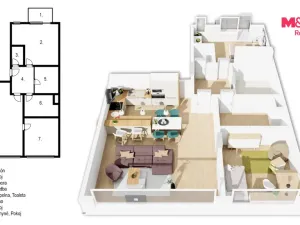 Pronájem bytu 3+kk, Pardubice - Zelené Předměstí, Hronovická, 119 m2