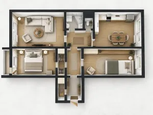 Prodej bytu 3+1, Praha - Modřany, Vokrojova, 79 m2
