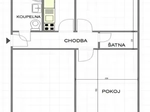 Prodej bytu 2+1, Uherský Brod, Tkalcovská, 56 m2