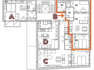 Prodej bytu 3+kk, Praha - Košíře, Holečkova, 56 m2