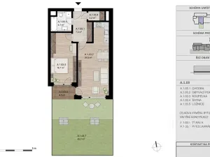 Pronájem bytu 2+kk, Písek, Pražská, 57 m2