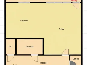 Prodej bytu 1+kk, Most, Brněnská, 34 m2