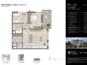 Prodej bytu 3+kk, Praha - Dolní Chabry, Doubická, 83 m2