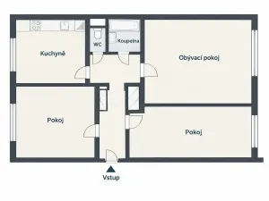 Pronájem bytu 3+1, Brno, Hochmanova, 72 m2