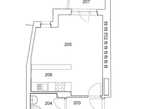 Pronájem bytu 1+kk, Praha - Vinohrady, Řipská, 30 m2