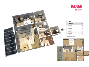 Prodej rodinného domu, Jirny - Nové Jirny, Pod Lesem IV, 66 m2