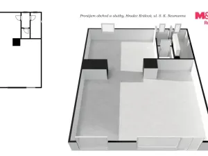 Pronájem obchodního prostoru, Hradec Králové - Pražské Předměstí, S. K. Neumanna, 65 m2