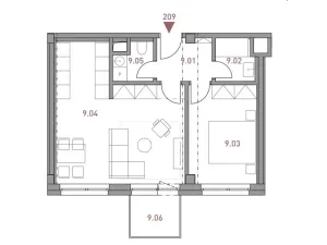 Pronájem bytu 2+kk, Praha - Strašnice, Limuzská, 52 m2