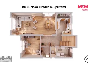 Prodej rodinného domu, Hradec Králové - Svobodné Dvory, Nová, 148 m2