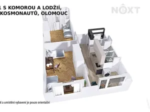Prodej bytu 2+1, Olomouc, tř. Kosmonautů, 60 m2