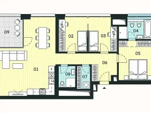 Prodej bytu 4+kk, Znojmo, 90 m2