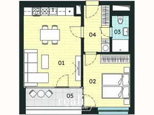 Prodej bytu 2+kk, Znojmo, 46 m2