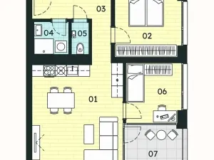 Prodej bytu 3+kk, Znojmo, 60 m2