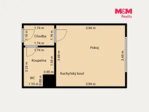 Prodej bytu 1+kk, Mariánské Lázně - Úšovice, Česká, 24 m2