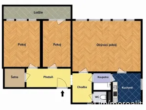 Prodej bytu 3+1, Praha - Michle, V zápolí, 75 m2