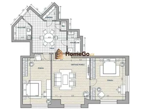 Pronájem bytu 3+kk, Praha - Nusle, U gymnázia, 90 m2