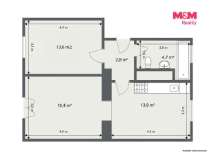 Prodej bytu 2+1, Horní Slavkov, Poštovní, 50 m2