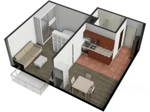 Pronájem bytu 1+1, Písek, třída Přátelství, 38 m2