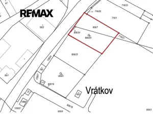 Prodej pozemku pro bydlení, Vrátkov, 918 m2