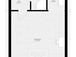 Pronájem bytu 1+kk, Praha - Čakovice, Rýnská, 38 m2