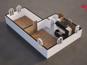 Pronájem bytu 2+kk, Hrádek nad Nisou, Revoluční, 47 m2
