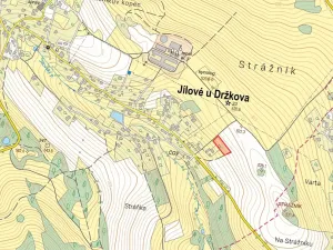 Prodej podílu pozemku pro bydlení, Jílové u Držkova, 672 m2