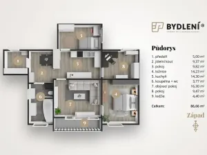 Prodej bytu 4+1, Teplice, Maršovská, 82 m2