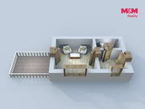 Pronájem bytu 1+1, Čáslav - Čáslav-Staré Město, Klimenta Čermáka, 43 m2