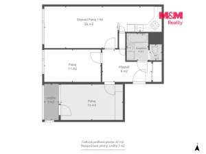 Prodej bytu 3+kk, Praha - Stodůlky, Kocianova, 66 m2