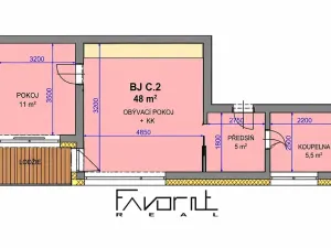 Prodej bytu 2+kk, Ostrava, Mastného, 56 m2