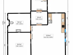 Pronájem bytu 2+kk, Praha - Zbraslav, Žitavského, 58 m2