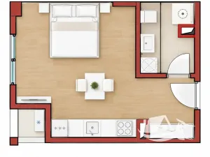 Prodej bytu 1+kk, Golem, Albánie, 37 m2