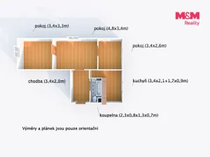 Prodej bytu 3+1, Rotava, Sídliště, 56 m2