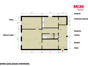 Pronájem bytu 3+1, Chodová Planá, Pohraniční stráže, 109 m2