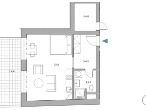 Pronájem bytu 1+kk, Brno, U zoologické zahrady, 40 m2