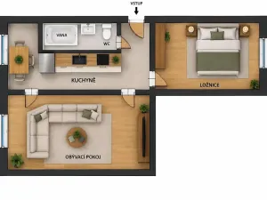 Prodej bytu 2+1, Lovosice, Vodní, 63 m2