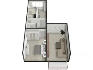 Prodej bytu 2+1, Písek, Harantova, 63 m2