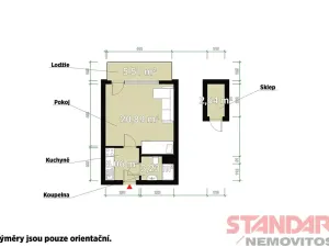 Prodej bytu 1+kk, Klatovy, Suvorovova, 29 m2