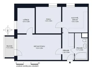 Prodej bytu 3+1, České Budějovice, A. Trägera, 63 m2