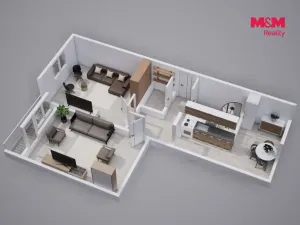 Prodej bytu 2+1, Ústí nad Labem - Neštěmice, Seifertova, 61 m2