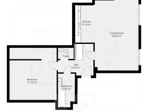 Pronájem bytu 2+kk, Praha - Nové Město, Mlynářská, 72 m2