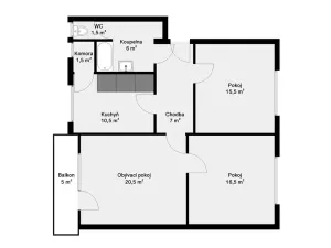 Prodej bytu 3+1, Písek, Budovatelská, 80 m2