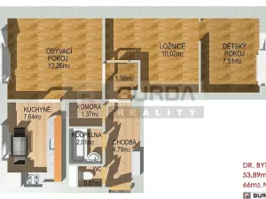 Prodej bytu 2+1, Neratovice, 66 m2