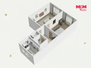 Prodej bytu 2+1, Habartov, Karla Čapka, 56 m2
