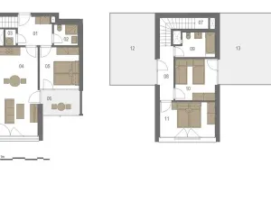 Pronájem bytu 4+kk, Praha - Vysočany, Odkolkova, 155 m2