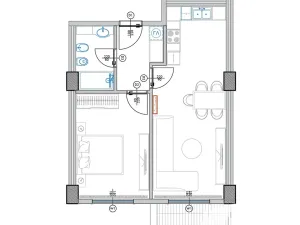 Prodej bytu 2+kk, Qerret, Albánie, 61 m2