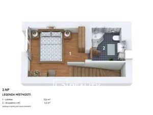 Prodej bytu 2+kk, Horní Maršov, Promenáda, 38 m2